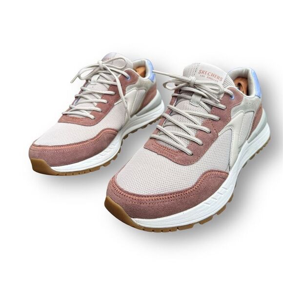 Skechers Women's Fury Retro Sneaker Brown Size 9 Air-Cooled Memory Foam - Picture 3 of 12